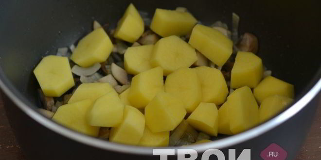 Рецепт картофель с грибами в мультиварке