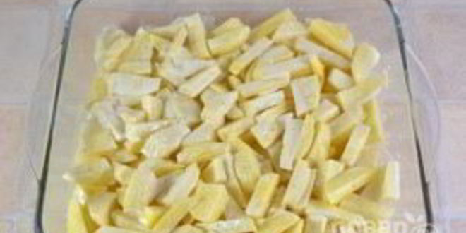 Рецепт картофель с курицей в духовке