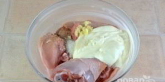 Рецепт картофель с курицей в духовке