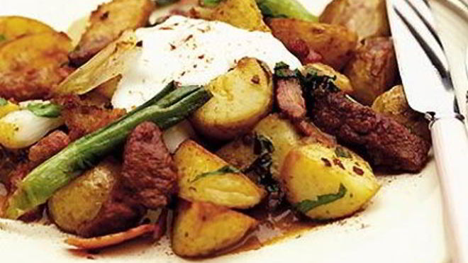 Рецепт Картофель с печенью