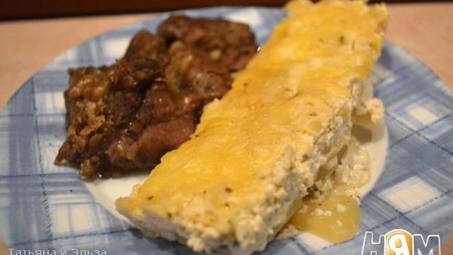 Рецепт Картофель со сливками и сыром