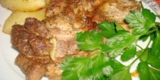 Рецепт картофеля со свининого в духовке