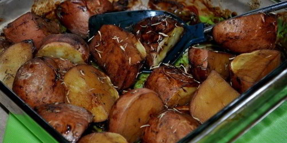 Как приготовить картофель в бальзамической глазури