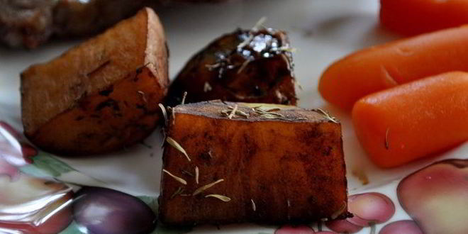 Рецепт картофель в бальзамической глазури