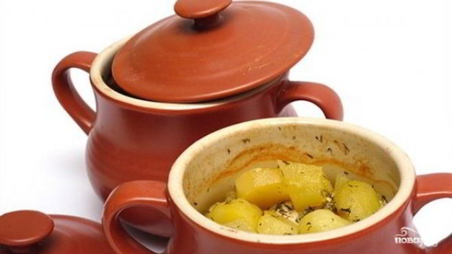 Рецепт Картофель в горшочке в духовке