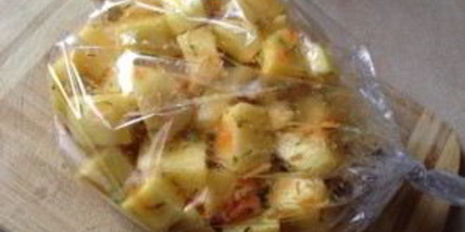 Рецепт картофель в пакете для запекания