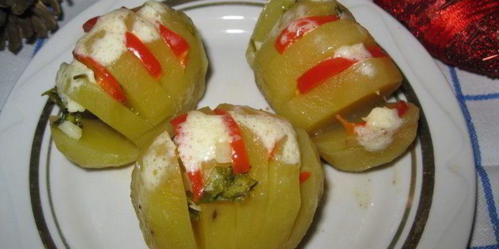 Рецепт картофель с творогом