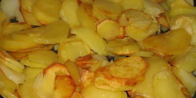 Рецепт картофель, жаренный с лисичками