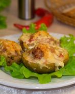 Картофельные лодочки в духовке с начинкой фаршем