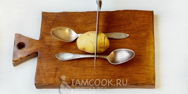 Рецепт картошка-гармошка с сыром в духовке