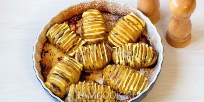 Рецепт картошка-гармошка с сыром в духовке