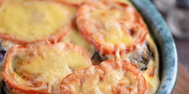 Рецепт картошка с баклажанами и помидорами в духовке