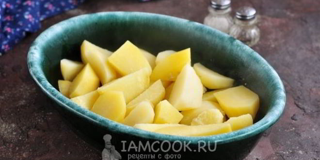 Рецепт картошка с баклажанами и помидорами в духовке