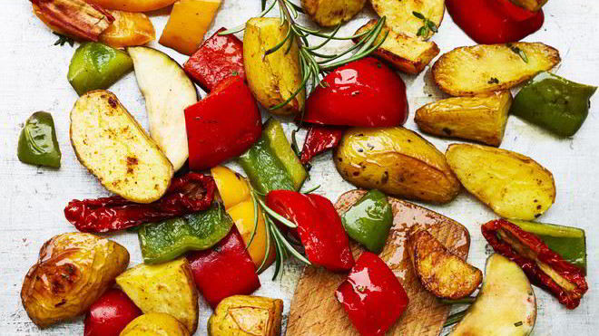 Рецепт Картошка с перцем в духовке