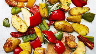 Рецепт Картошка с перцем в духовке