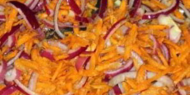 Рецепт коричневый рис с овощами