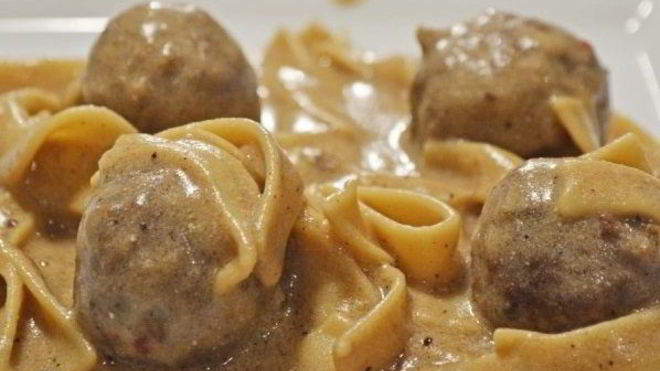 Рецепт Лапша с фрикадельками