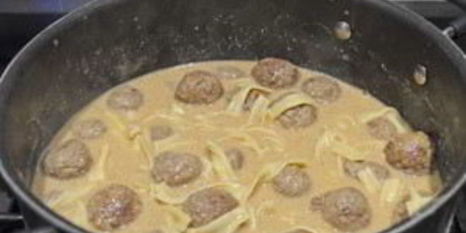 Рецепт лапша с фрикадельками