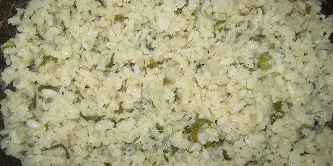 Рецепт мятный рис с рыбными рулетиками