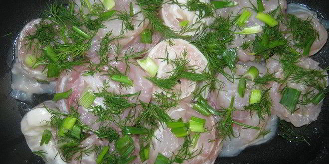 Рецепт мятный рис с рыбными рулетиками