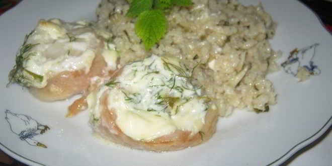 Рецепт мятный рис с рыбными рулетиками