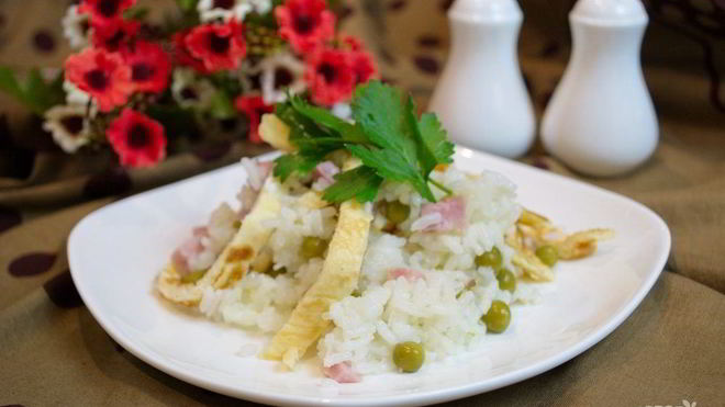 Рецепт Рис по-кантонски