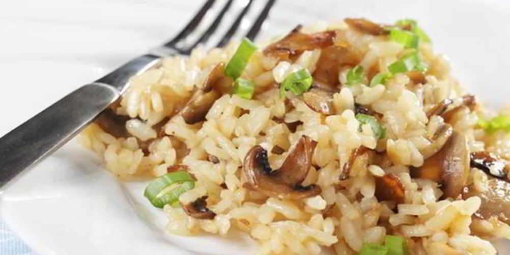 Рецепт рис с грибами и сыром маскарпоне