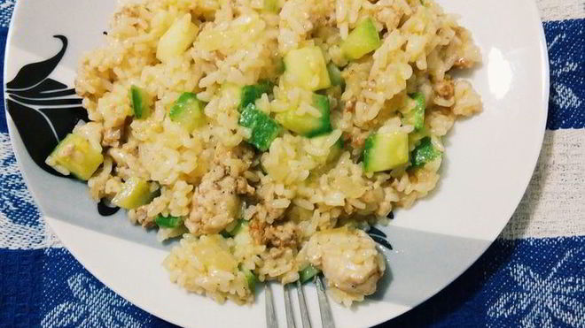 Рецепт Рис с кабачками