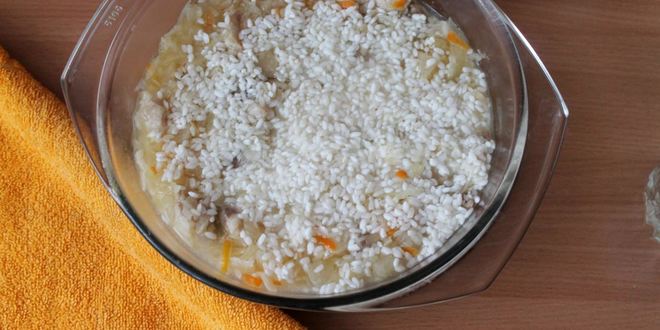 Рецепт рис с капустой и мясом