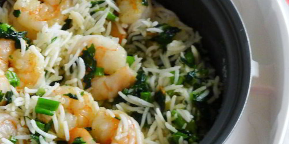 Рецепт мятный рис с рыбными рулетиками