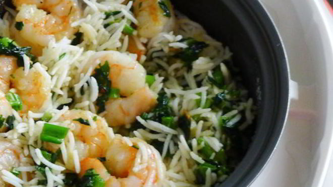 Рецепт Рис с креветками в мультиварке