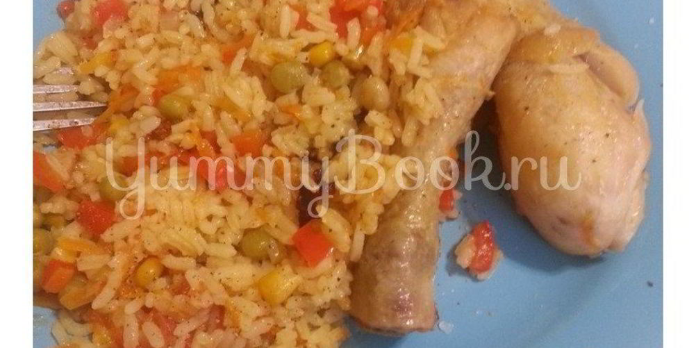 Как приготовить рис с курицей и овощами