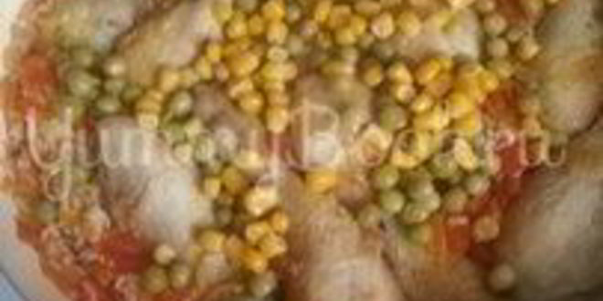 Рецепт рис с курицей и овощами