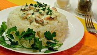 Рецепт Рис с мидиями в соусе