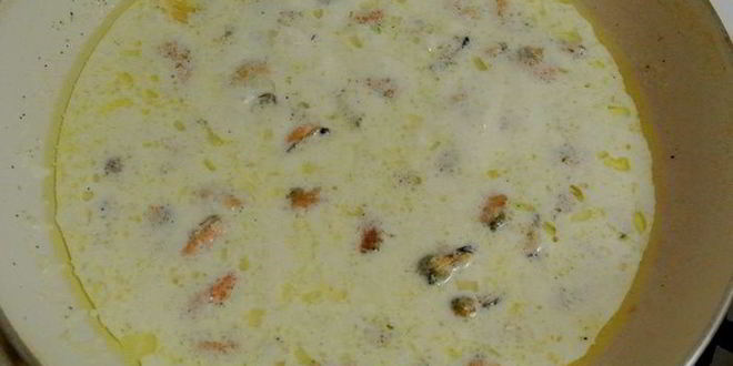 Рецепт рис с мидиями в соусе