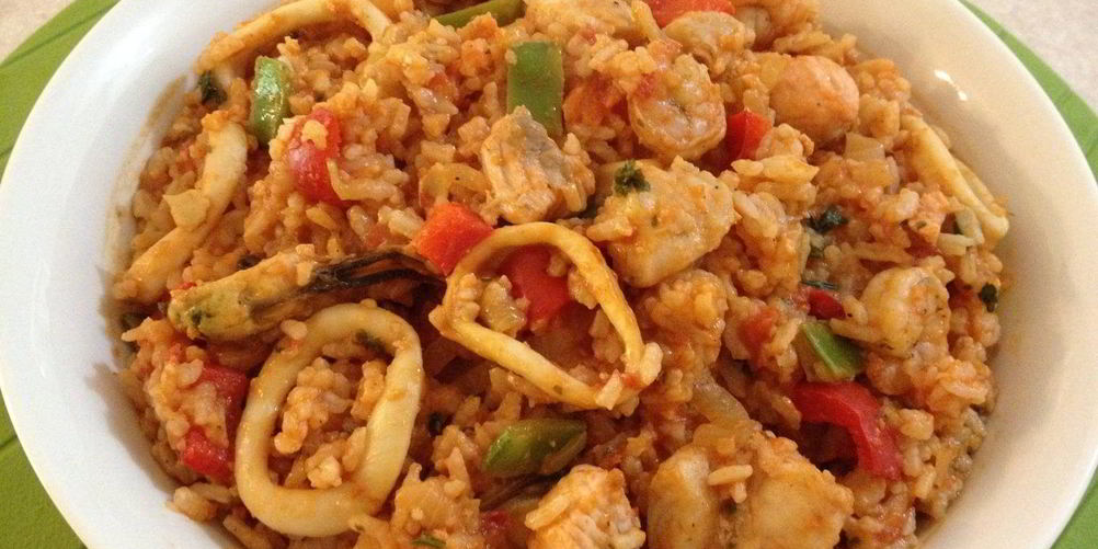 Как приготовить рис с морепродуктами в мультиварке