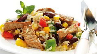 Рецепт Рис с мясом в горшочках