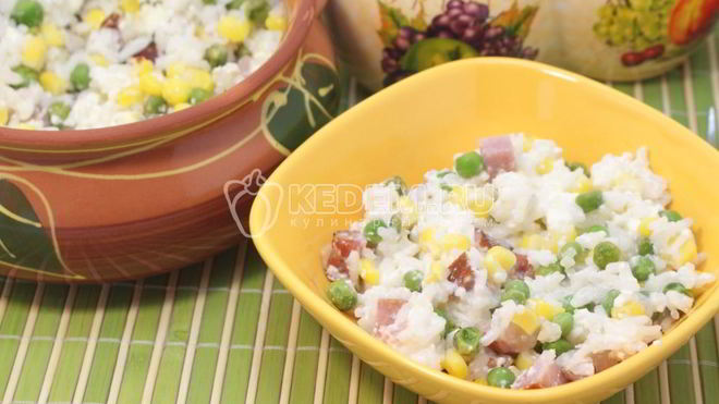 Рецепт Рис с овощами и сыром Фета