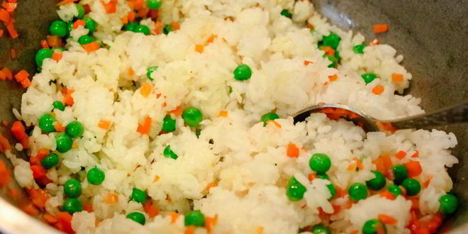 Рецепт рис с овощами