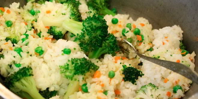 Рецепт рис с овощами