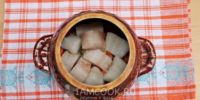 Рецепт рис с рыбой в горшочке