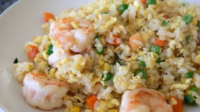 Рецепт Рис с жареными креветками по-китайски