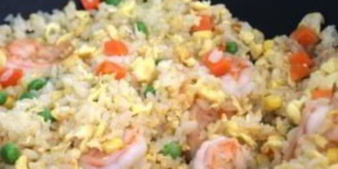 Рецепт рис с жареными креветками по-китайски