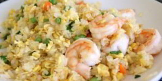 Рецепт рис с жареными креветками по-китайски