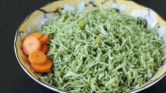 Рецепт Рис со шпинатом