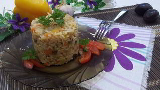 Рецепт Рис, тушенный с овощами