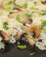 Рис, запеченный с шампиньонами