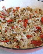 Рис жасминовый с овощами и курицей