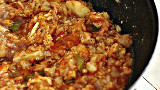 Рецепт Сладкий рис с овощами, яйцом и ананасом