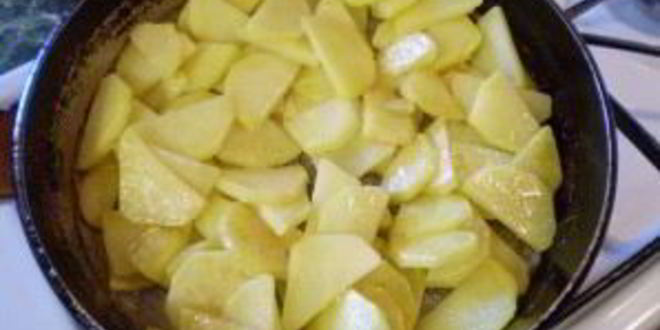 Рецепт жареная картошка с луком